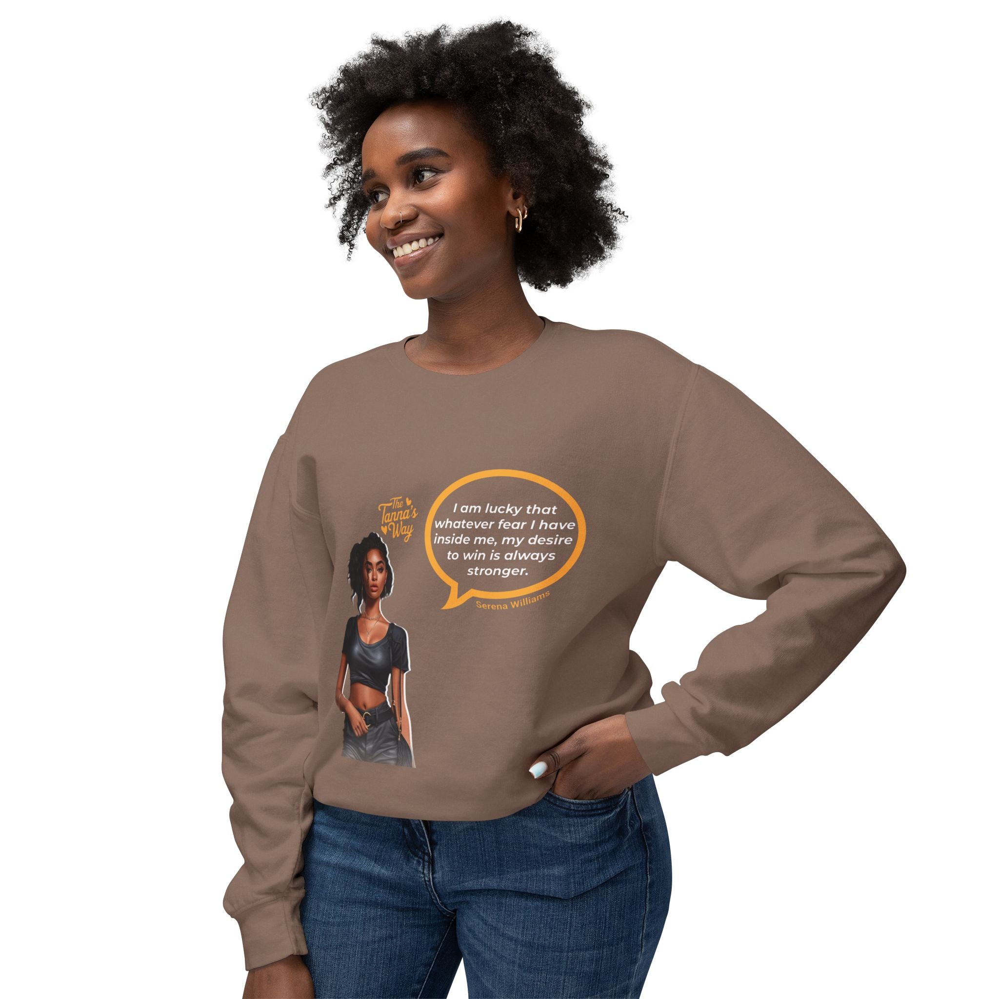 Serena Williams | Unisex Lightweight Crewneck Sweatshirt